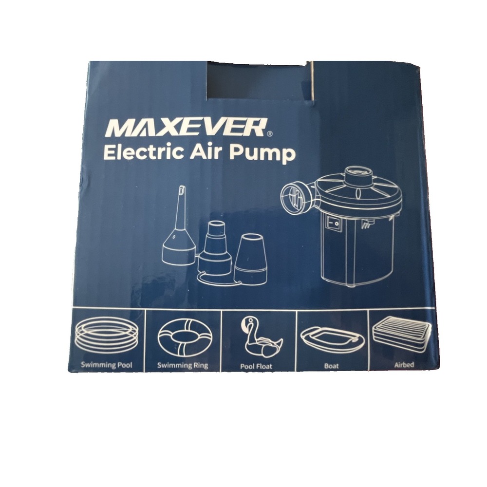 Quick Fill Electric Air Pump Inflator Pool Floats Toys Camping Outdoors